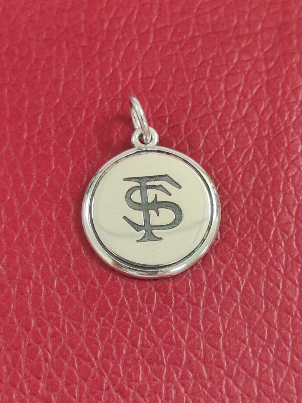 James Avery Florida State University Disc Charm Sterling Silver with box
